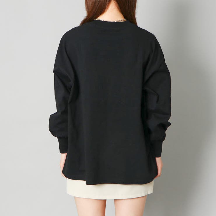 フェルト貼付けハート刺しゅうロンＴ | GORGE  | 詳細画像4 