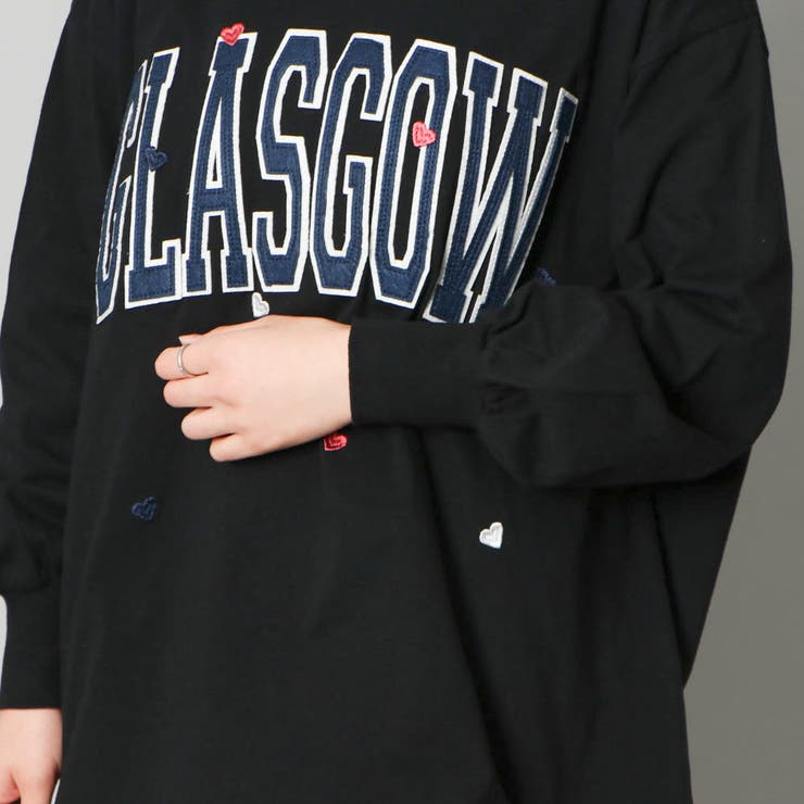 フェルト貼付けハート刺しゅうロンＴ | GORGE  | 詳細画像6 