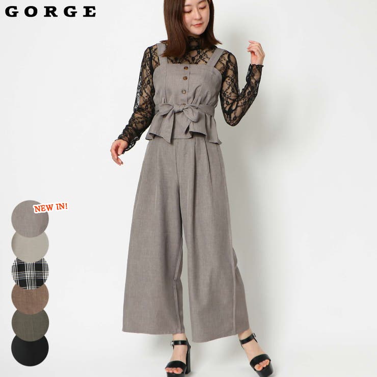 ベルト付きビスチェＳＥＴＵＰ[品番：GORW0008664]｜GORGE （ゴージ）のレディースファッション通販｜SHOPLIST（ショップリスト）
