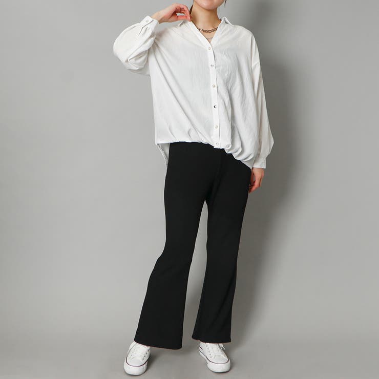 光沢リブフレアパンツ | GORGE  | 詳細画像8 