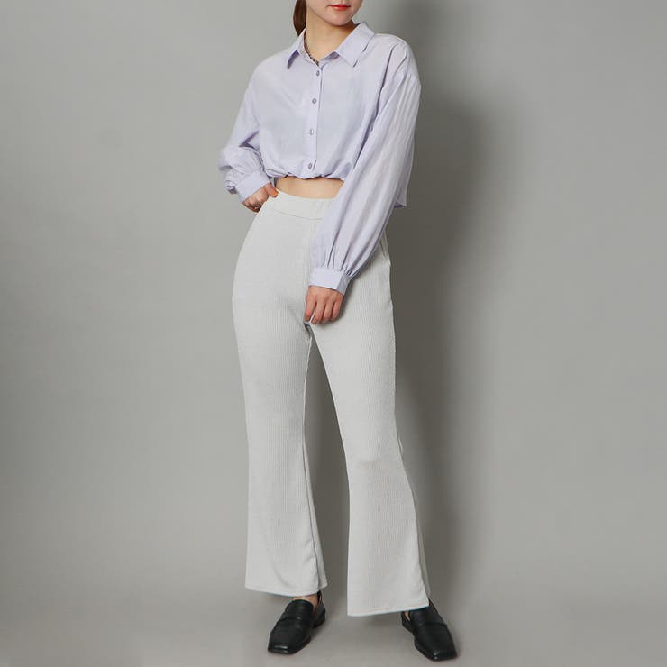 光沢リブフレアパンツ | GORGE  | 詳細画像12 