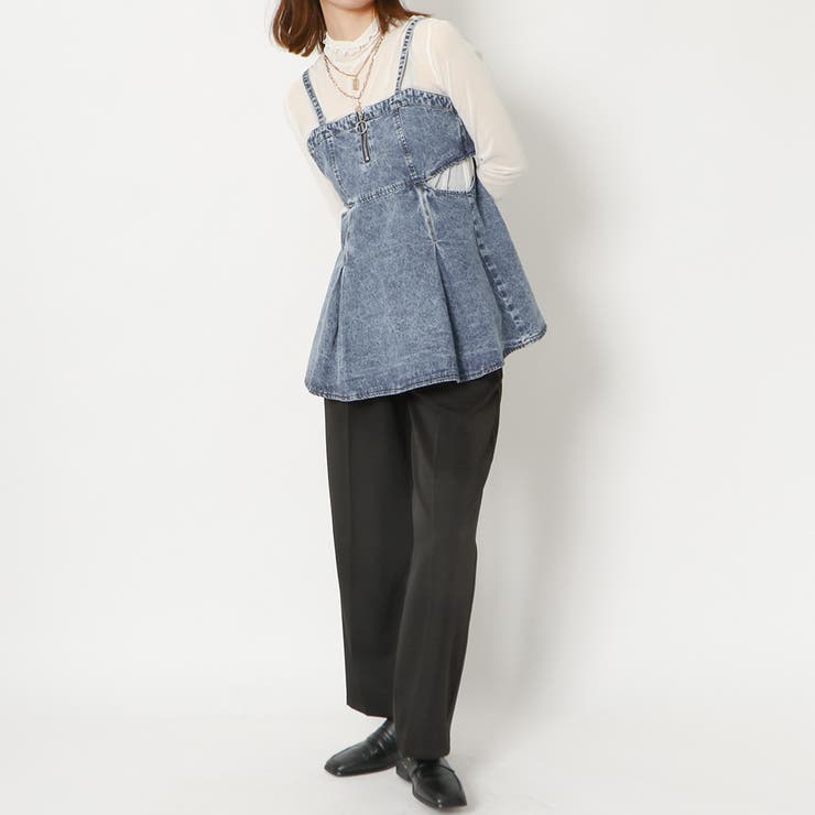サイドカットデニムキャミチュニック[品番：GORW0008699]｜GORGE