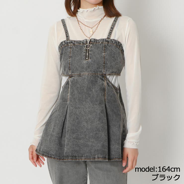 サイドカットデニムキャミチュニック[品番：GORW0008699]｜GORGE