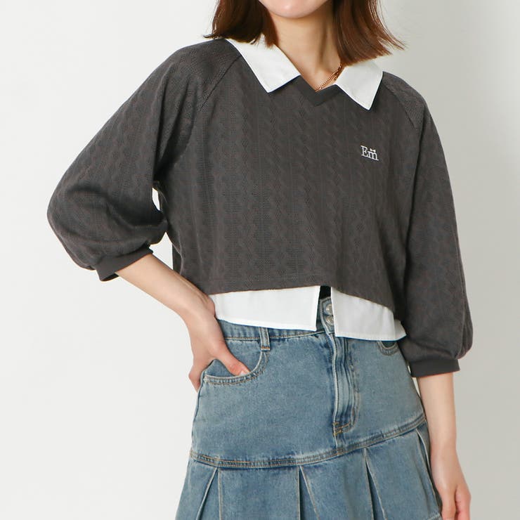 襟付きドッキングプルオーバー | GORGE  | 詳細画像8 