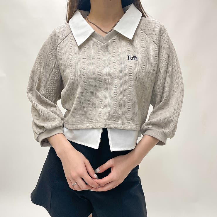 襟付きドッキングプルオーバー | GORGE  | 詳細画像9 