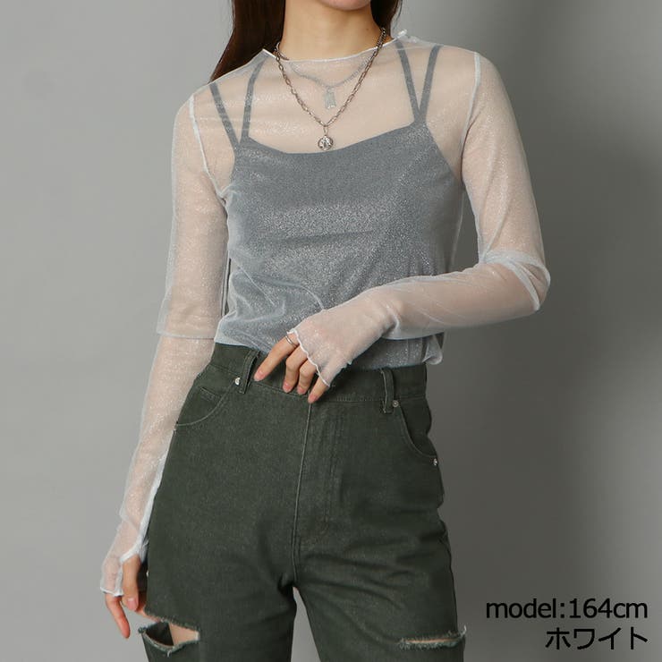 ホワイト | ラメシアーキャミアンサンブル | GORGE 