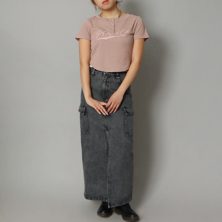 テレコリブボタンロゴＴシャツ | GORGE  | 詳細画像12 