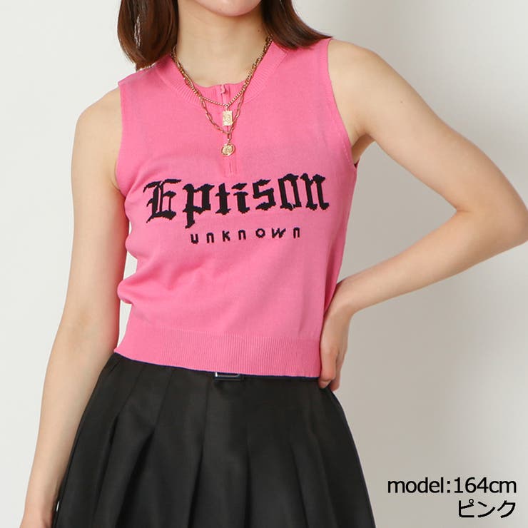 ピンク | ハーフｚｉｐロゴニット | GORGE 