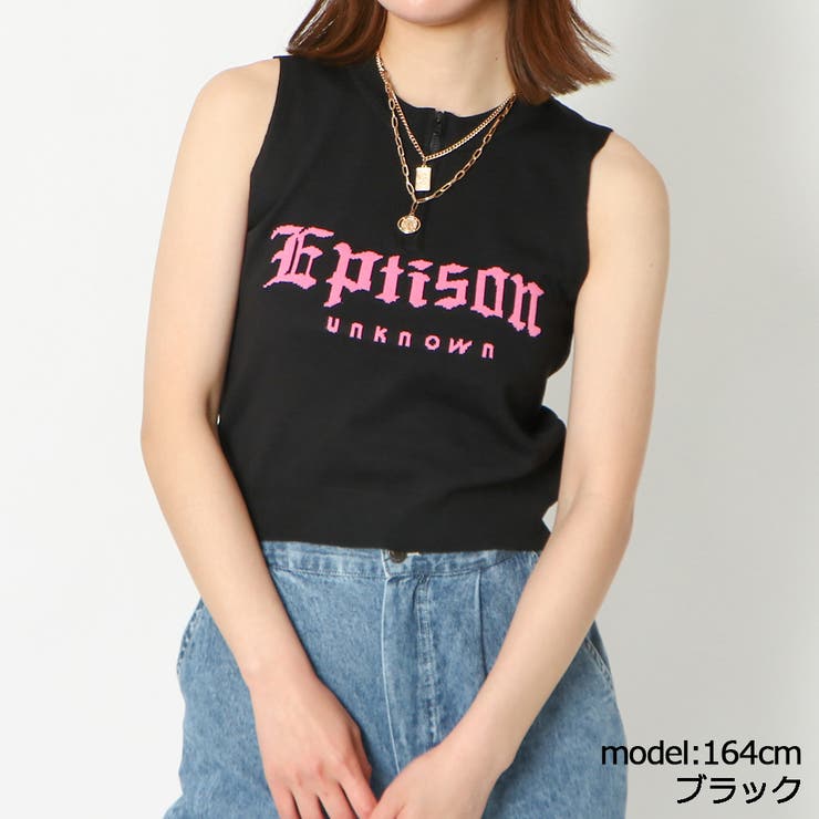 ブラック | ハーフｚｉｐロゴニット | GORGE 