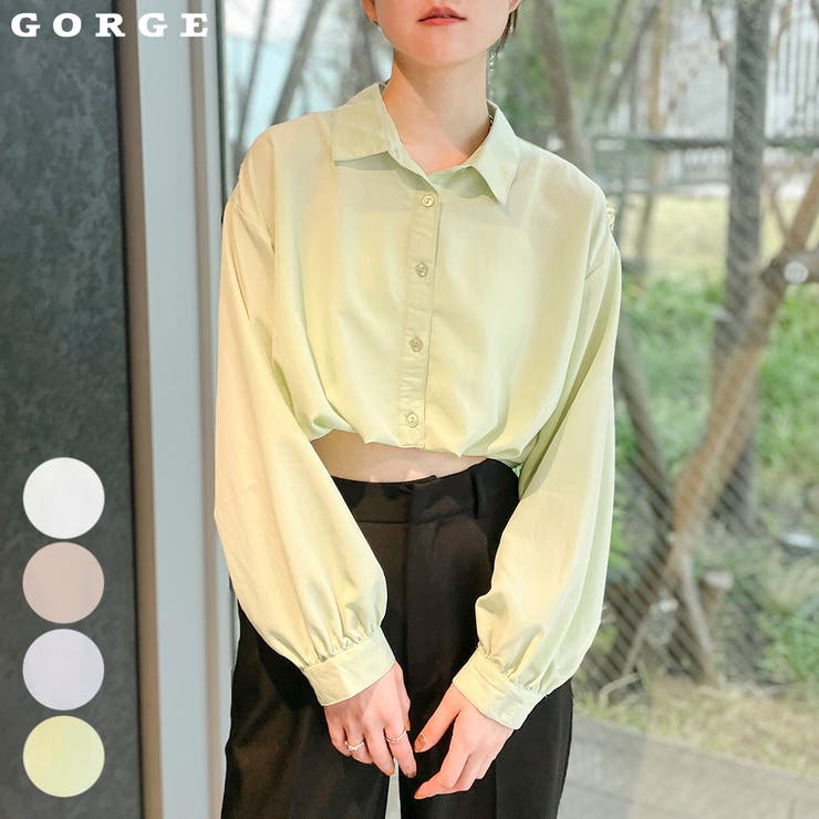 ソフトワッシャー短丈シャツ | GORGE  | 詳細画像1 