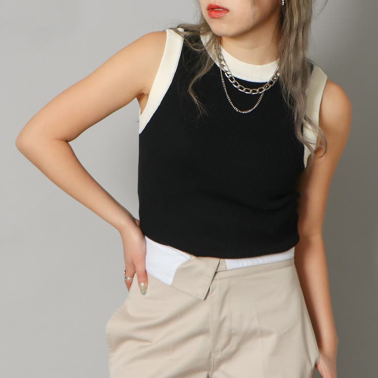 配色リブショートタンク | GORGE  | 詳細画像9 