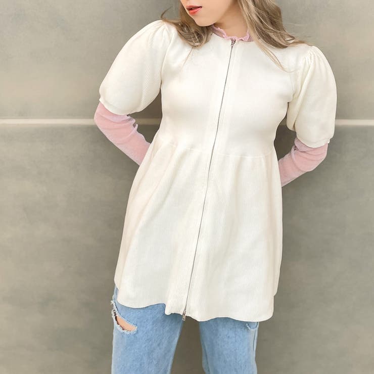 Ｗ ＺＩＰフレアチュニック | GORGE  | 詳細画像13 