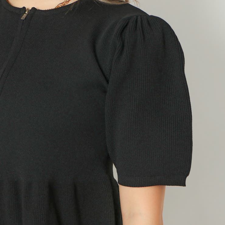 Ｗ ＺＩＰフレアチュニック | GORGE  | 詳細画像5 