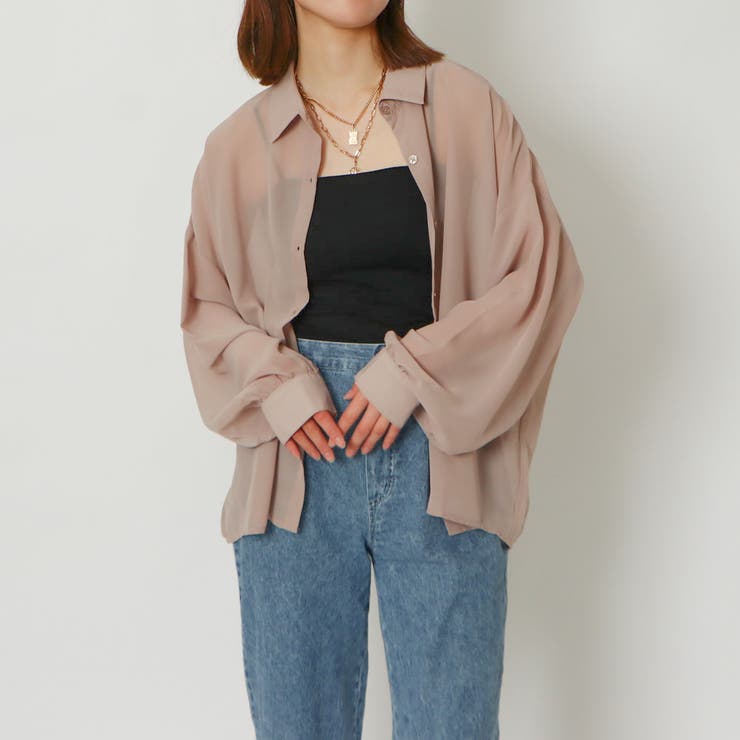 シフォン無地シャツ | GORGE  | 詳細画像5 