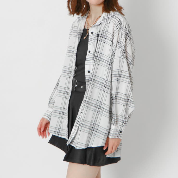 豪華 インナー付きチェックシャツ[品番：GORW0008711]｜GORGE トップス