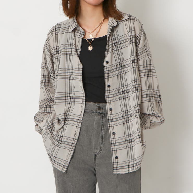 インナー付きチェックシャツ[品番：GORW0008711]｜GORGE （ゴージ）のレディースファッション通販｜SHOPLIST（ショップリスト）