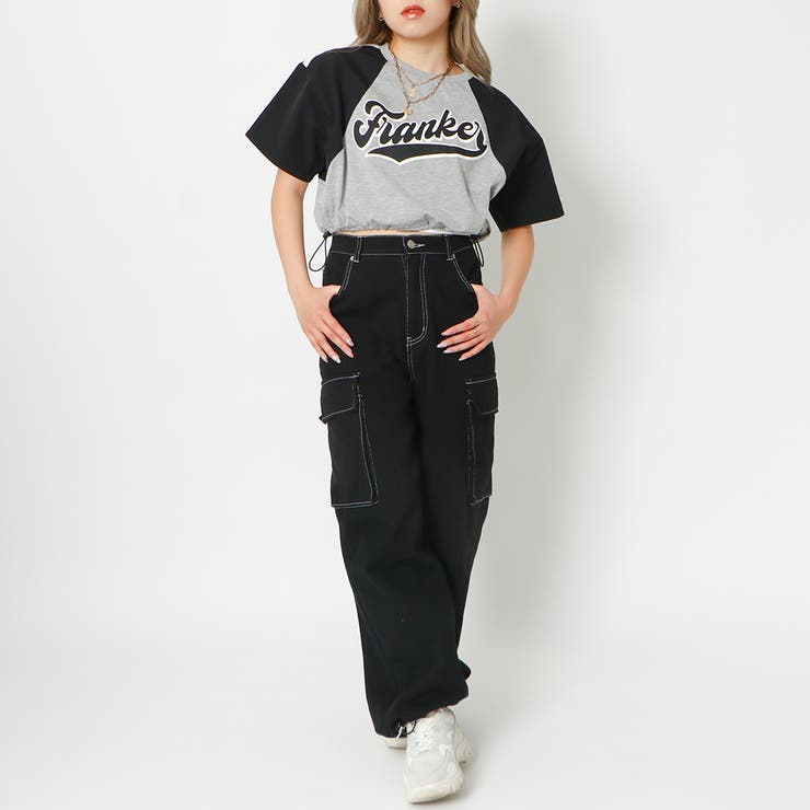 レディース 発泡プリント ラグランTシャツ | GORGE  | 詳細画像9 