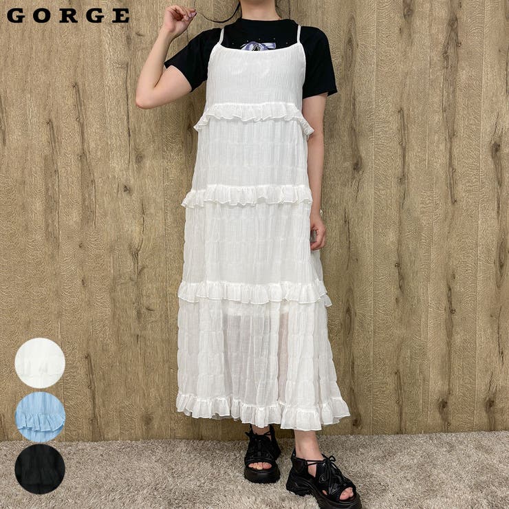 ティアードキャミワンピース[品番：GORW0008941]｜GORGE