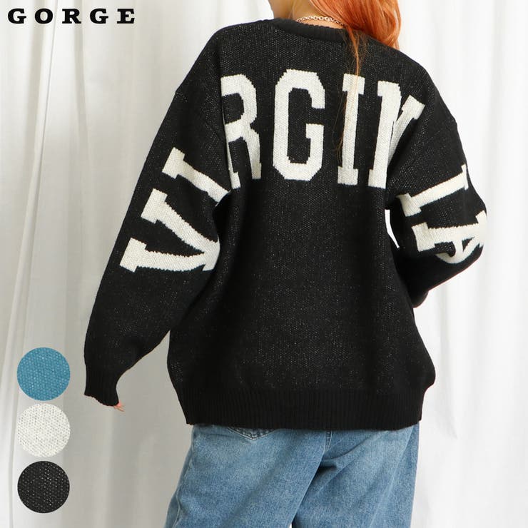 バックロゴバージニアニット[品番：GORW0009478]｜GORGE （ゴージ）の