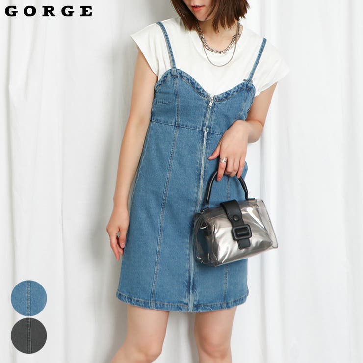 ZIPデニムミニワンピース[品番：GORW0009123]｜GORGE