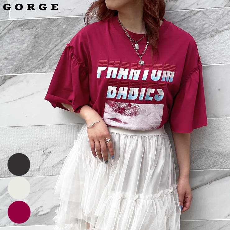 袖フリルＴシャツ | GORGE  | 詳細画像1 