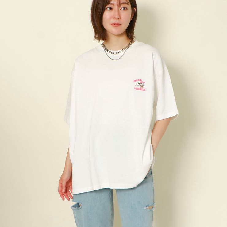 発泡ラメプリント Tシャツ[品番：GORW0009133]｜GORGE （ゴージ
