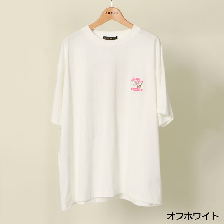 発泡ラメプリント Tシャツ[品番：GORW0009133]｜GORGE （ゴージ