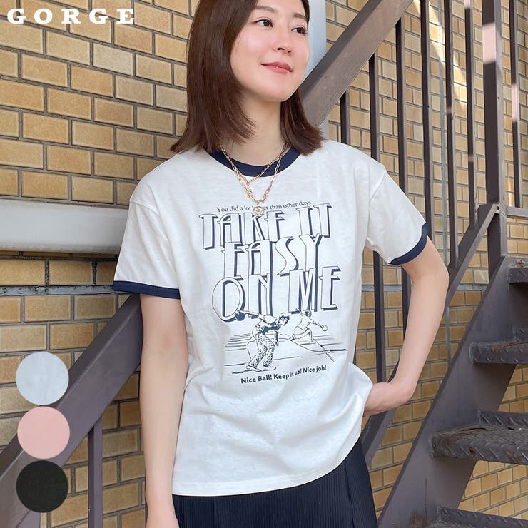 配色ロゴＴシャツ | GORGE  | 詳細画像1 