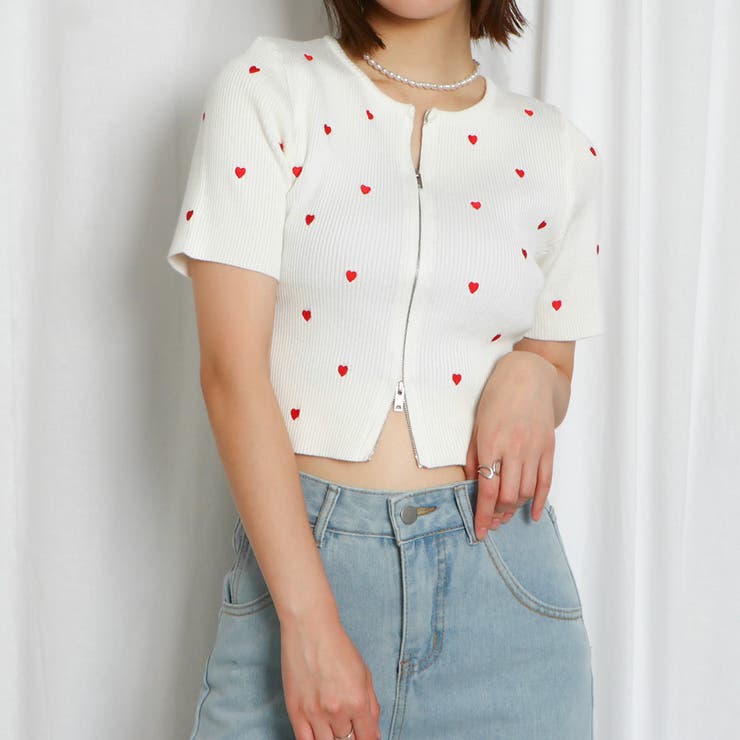 Ｗｚｉｐハートカーディガン | GORGE  | 詳細画像14 