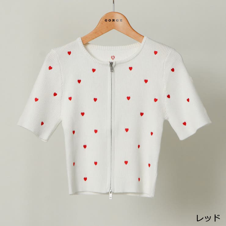 Ｗｚｉｐハートカーディガン | GORGE  | 詳細画像3 