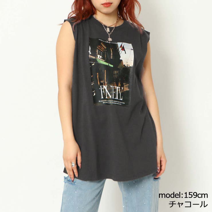ノースリ転写プリントＴシャツ | GORGE  | 詳細画像5 