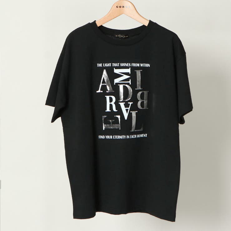 エンボス箔プリントTシャツ[品番：GORW0009207]｜GORGE
