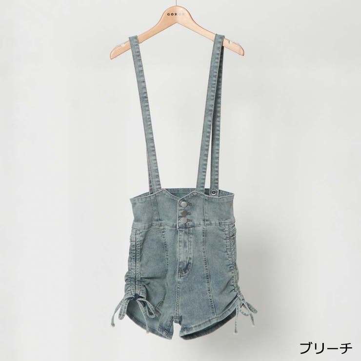 サスペンダー付きデニムショートパンツ[品番：GORW0008960]｜GORGE