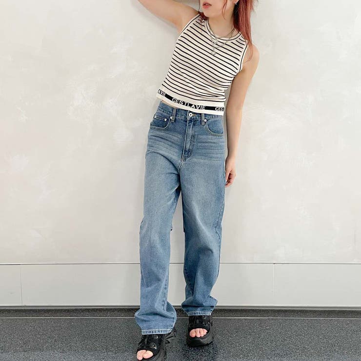 裾ロゴボーダータンク | GORGE  | 詳細画像10 