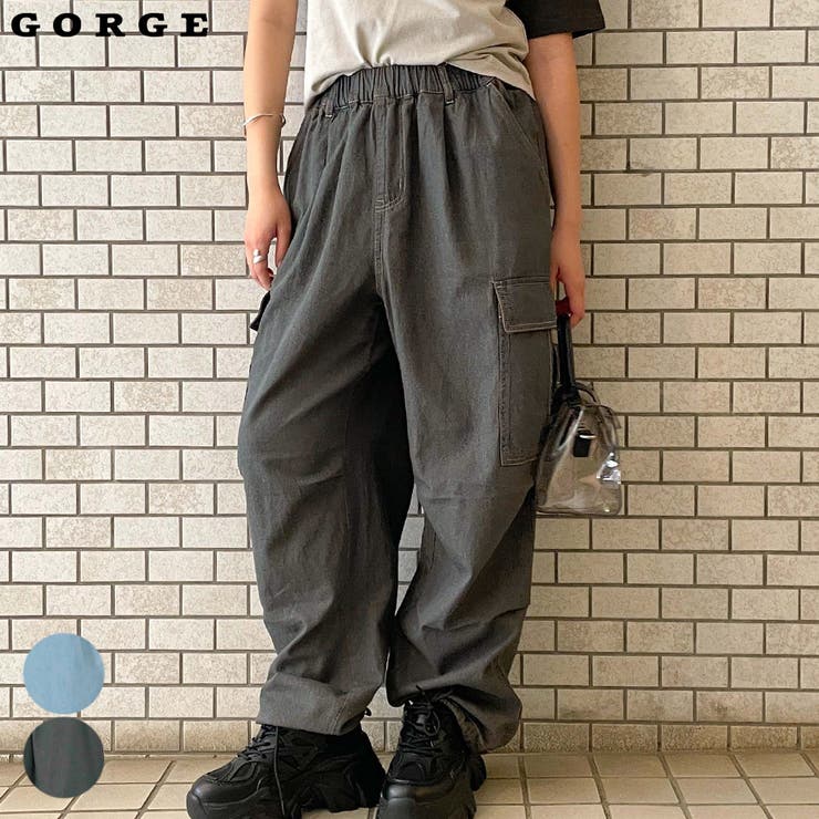 ライトデニムカーゴパンツ[品番：GORW0009028]｜GORGE （ゴージ