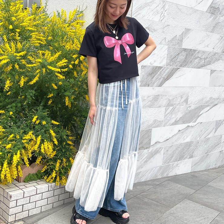 リボンプリントＴシャツ | GORGE  | 詳細画像12 