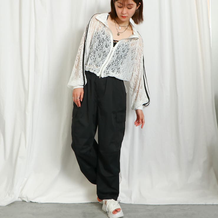 訳あり品/ブラック&ホワイト/レディスゴルフブルゾン定価￥38500
