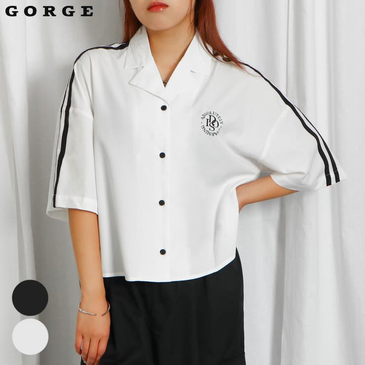 ライン刺しゅうシャツ | GORGE  | 詳細画像1 