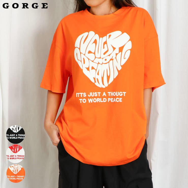 総合福袋 フロントハート発泡刺しゅうTシャツ[品番：GORW0009227]｜GORGE トップス
