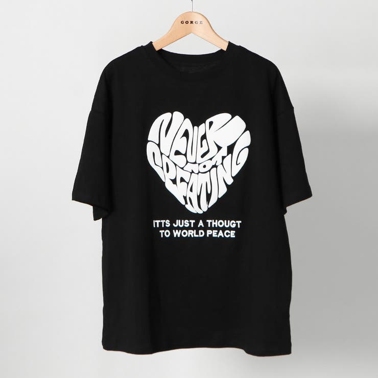 【30％OFF】 フロントハート発泡刺しゅうTシャツ[品番：GORW0009227]｜GORGE トップス