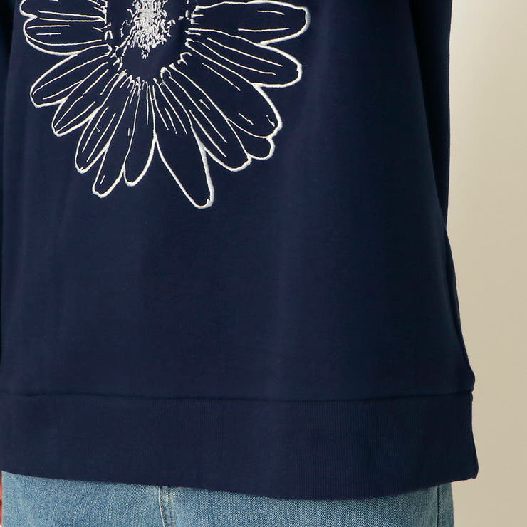 花ロゴ刺しゅう裏毛プルオーバー[品番：GORW0009346]｜GORGE （ゴージ