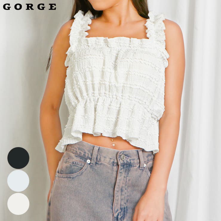 【新作入荷!!】  フリルビスチェ[品番：GORW0009216]｜GORGE （ゴージ）の 小物