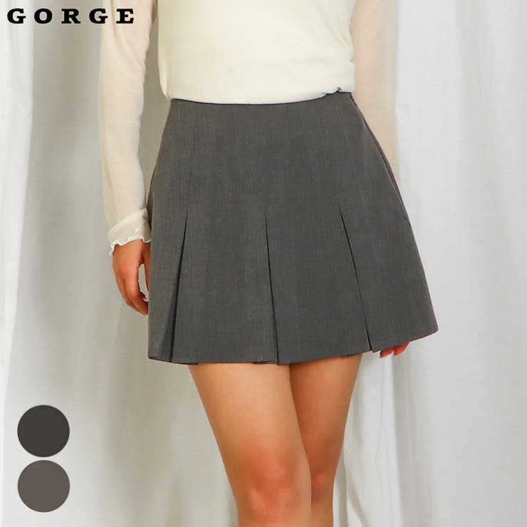 [MIXXO]ミニ プリーツ スカート_MIWWHE262G miniministore｜ボックスプリーツスカート ミニスカート黒