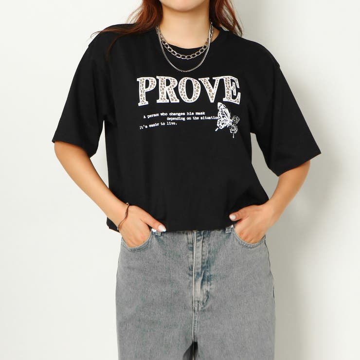 jpg女性と黒いヒョウ プリント Tシャツ 100%コットン 日本製