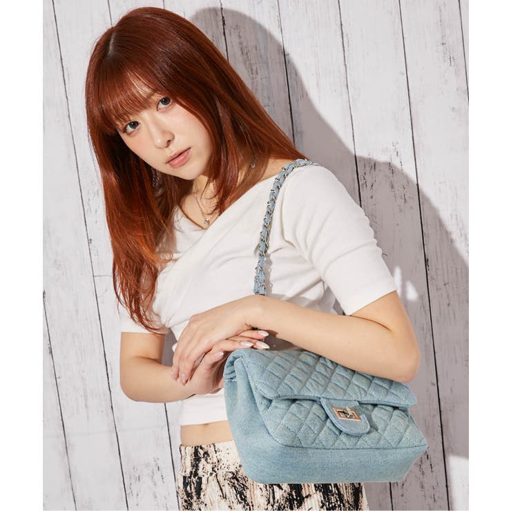 キルティング×チェーン》ルルナ2WAYショルダーBAG レディース 斜め掛け