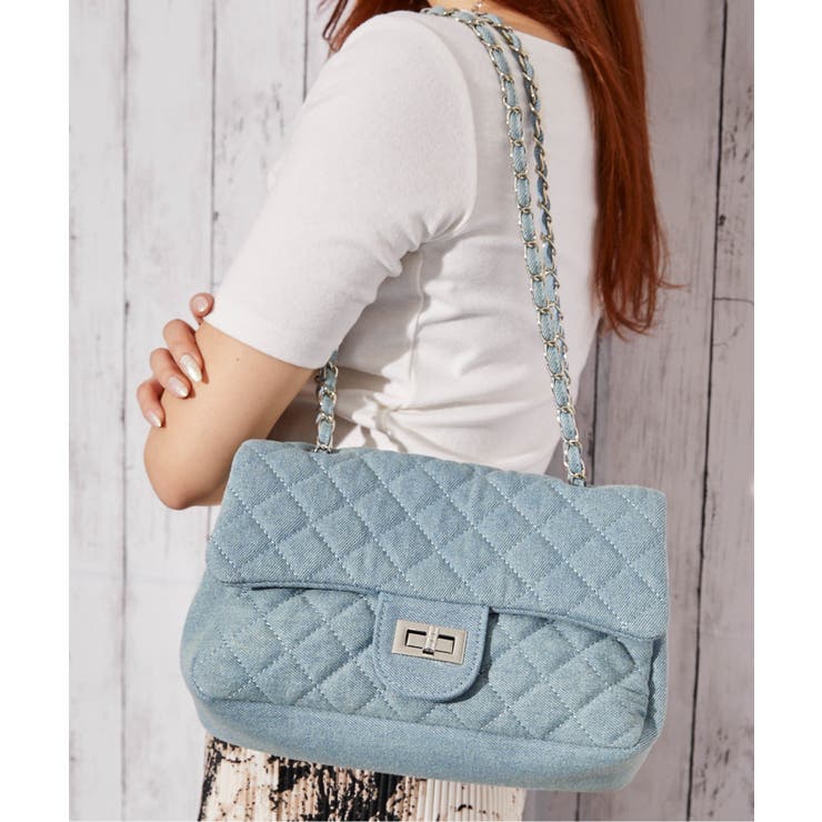 キルティング×チェーン》ルルナ2WAYショルダーBAG レディース 斜め掛け