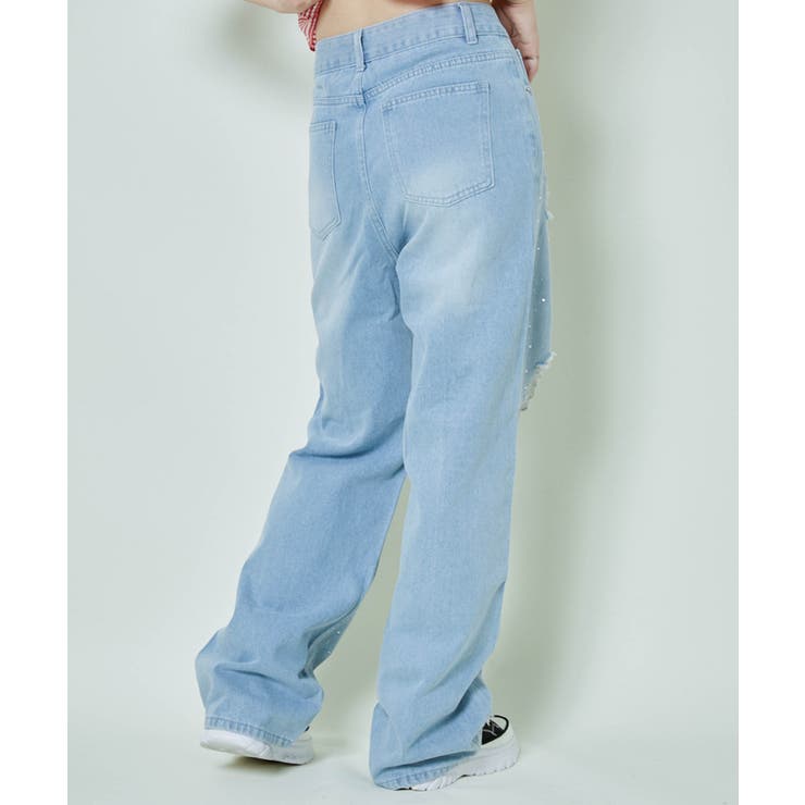 レディース ダメージデニム ワイドパンツ | GORGE  | 詳細画像25 