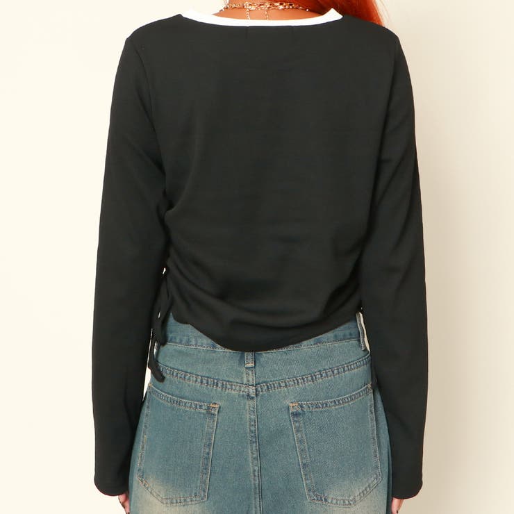 ロゴドロストジェルプリント テレコトップス | GORGE  | 詳細画像4 