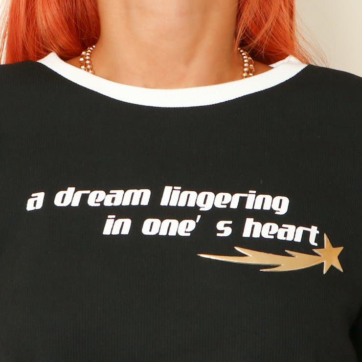 ロゴドロストジェルプリント テレコトップス | GORGE  | 詳細画像6 