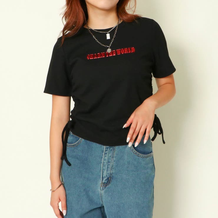 ドロストジェルプリントリブトップス | GORGE  | 詳細画像11 